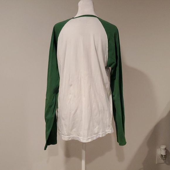 Levi's long sleeve t-shirt, cream and green, M - Picture 4 of 5